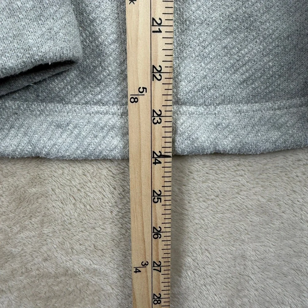 FP Beach Womens XS Grey Cowl Neck Open Back Oversized Textured Sweatshirt‎